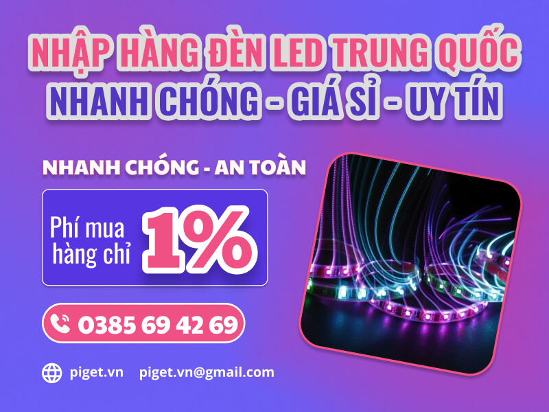 Nhập hàng đèn led Trung Quốc