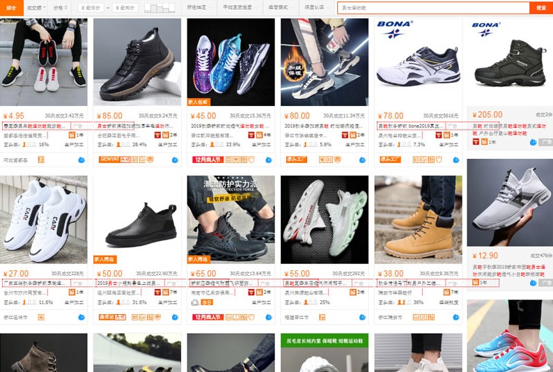Nhập hàng giày Trung Quốc trên sàn TMĐT