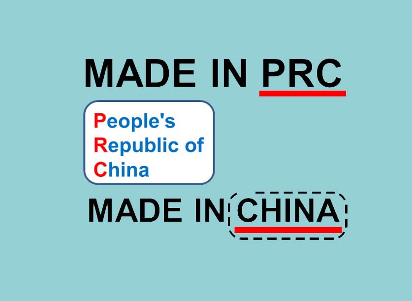 So sánh hàng hóa made in PRC và made in China
