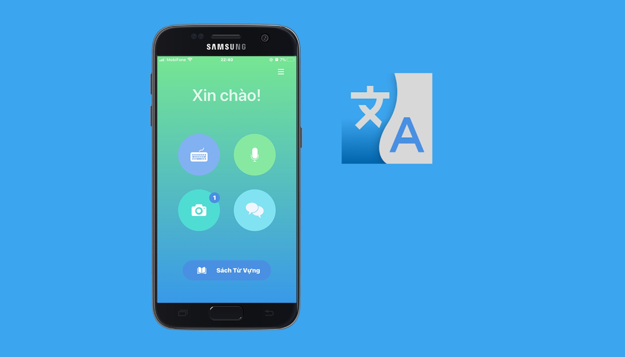 Dịch tiếng Trung bằng app Translate Me