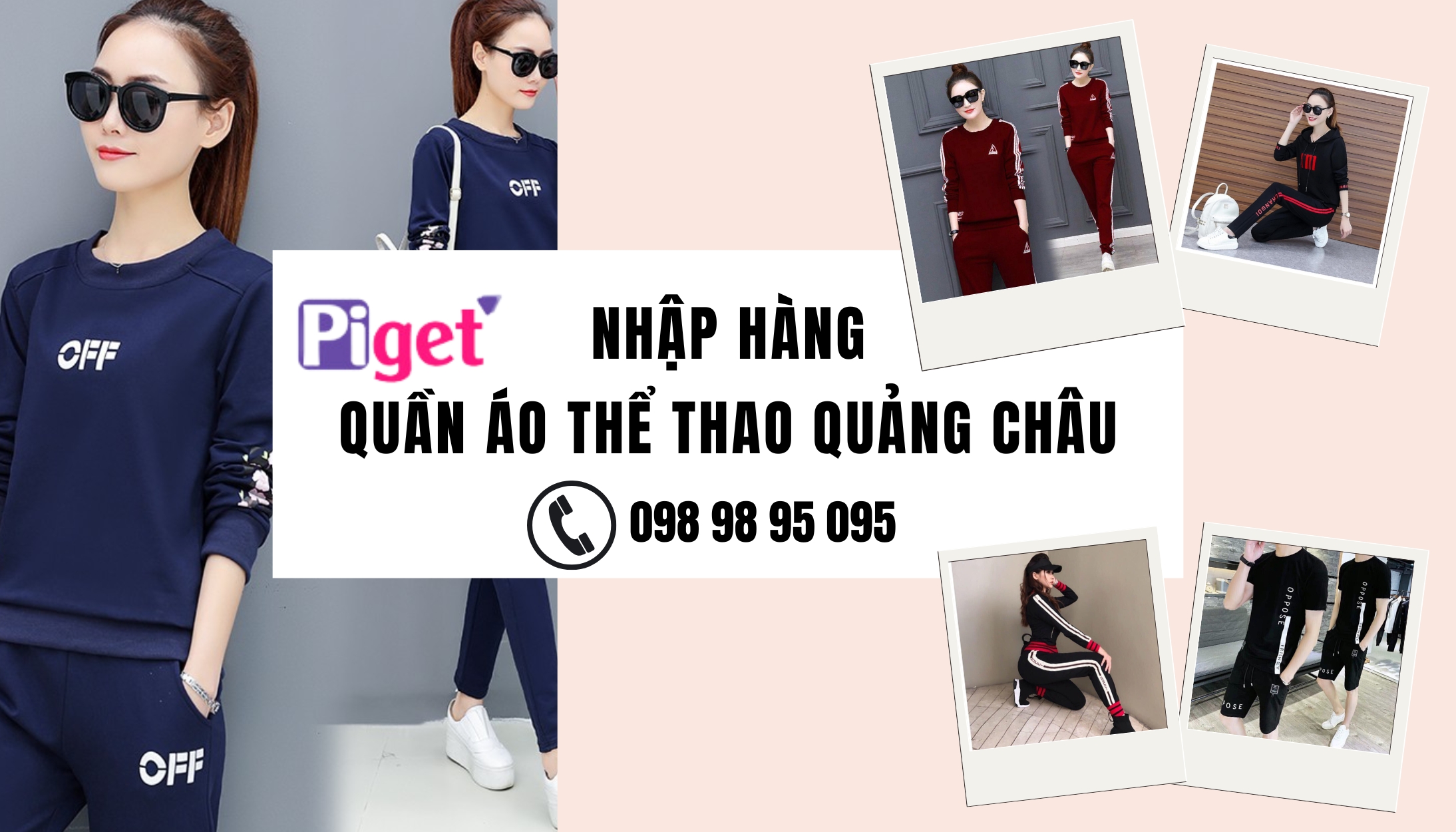 Nhập hàng quần áo thể thao Quảng Châu qua Piget