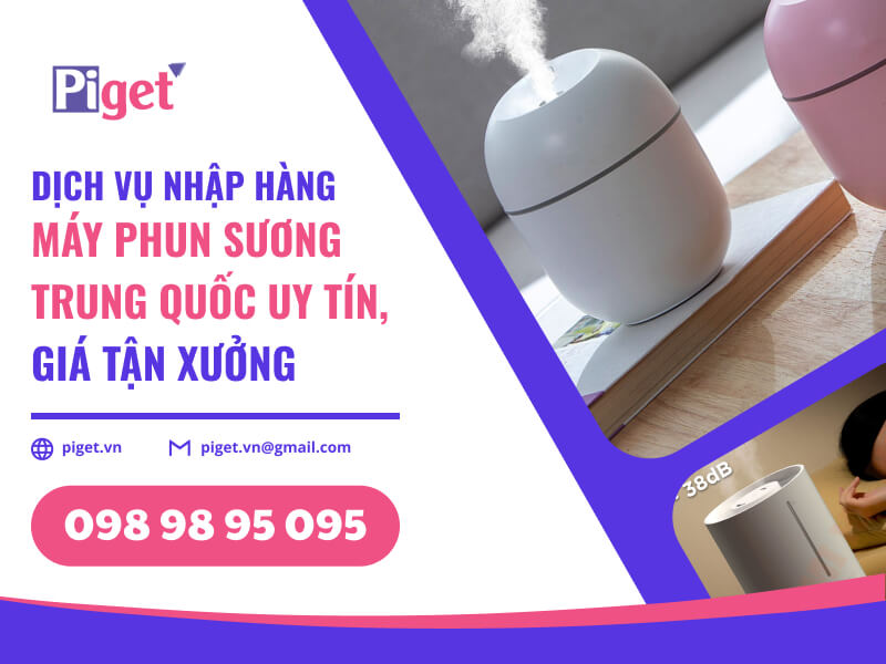 Dịch vụ nhập hàng máy phun sương Trung Quốc