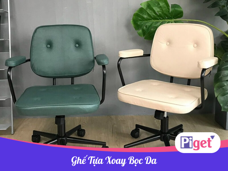 Ghế tựa xoay bọc da