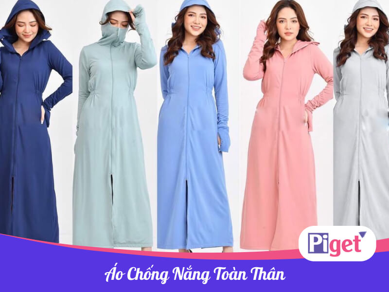 Mẫu áo chống nắng toàn thân