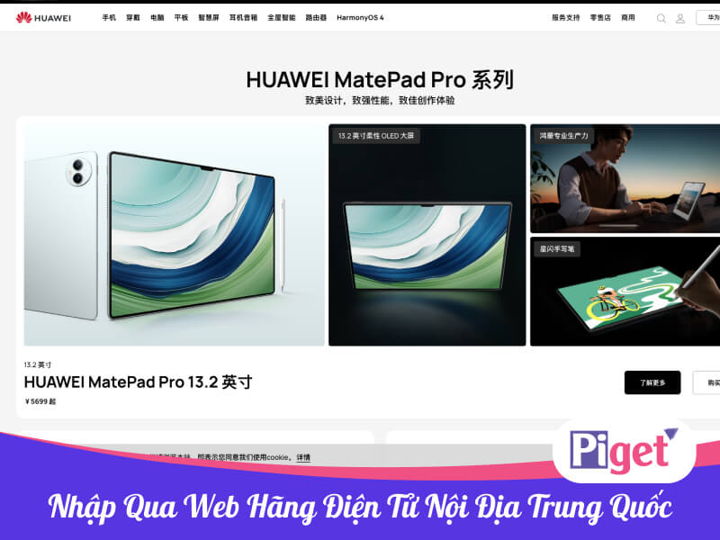 Nhập hàng qua website hãng điện tử Trung Quốc