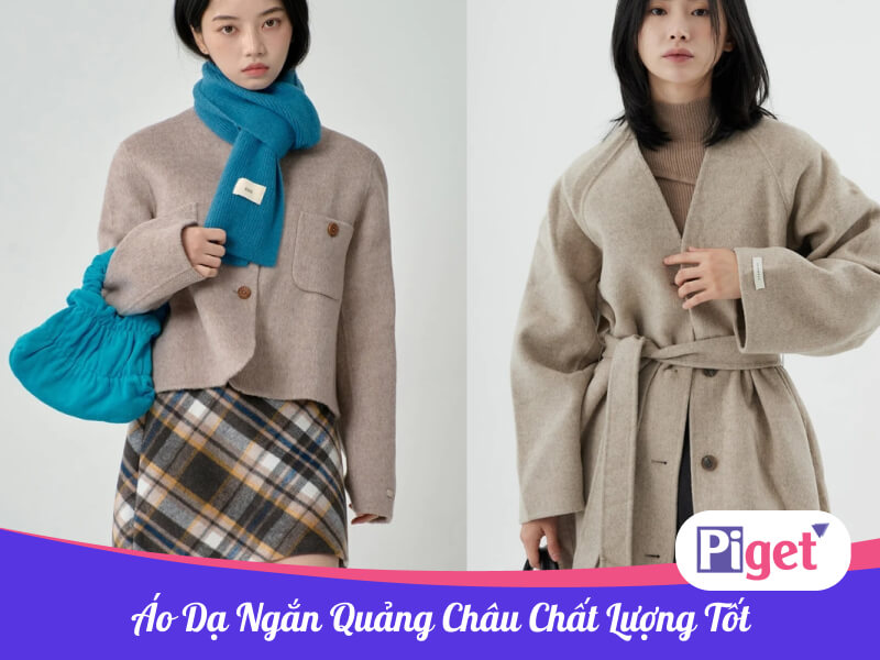 Áo dạ ngắn Quảng Châu chất lượng tốt