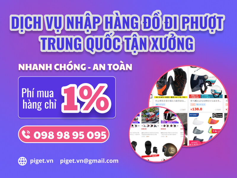 Dịch vụ nhập hàng đồ đi phượt Trung Quốc