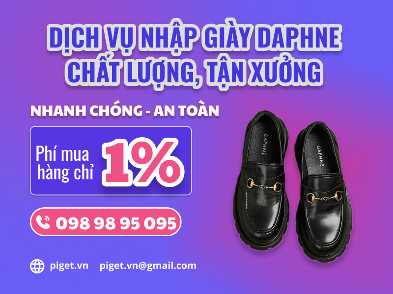 Dịch vụ nhập hàng giày Daphne