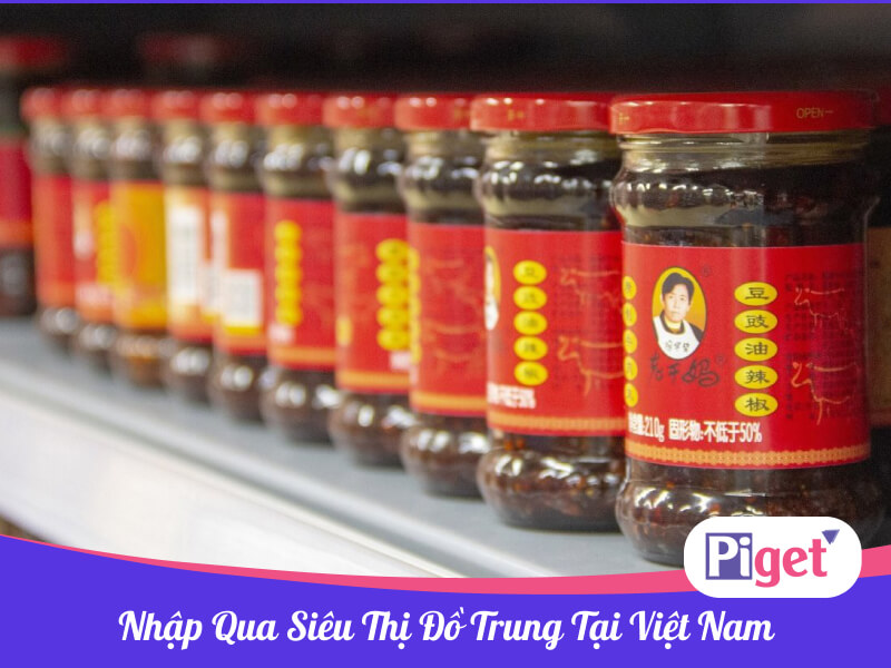 Nhập xì dầu qua siêu thị đồ Trung tại Việt Nam