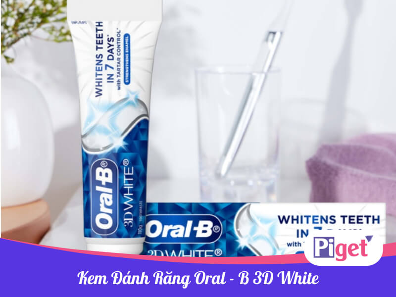 Kem đánh răng Oral B-3D White