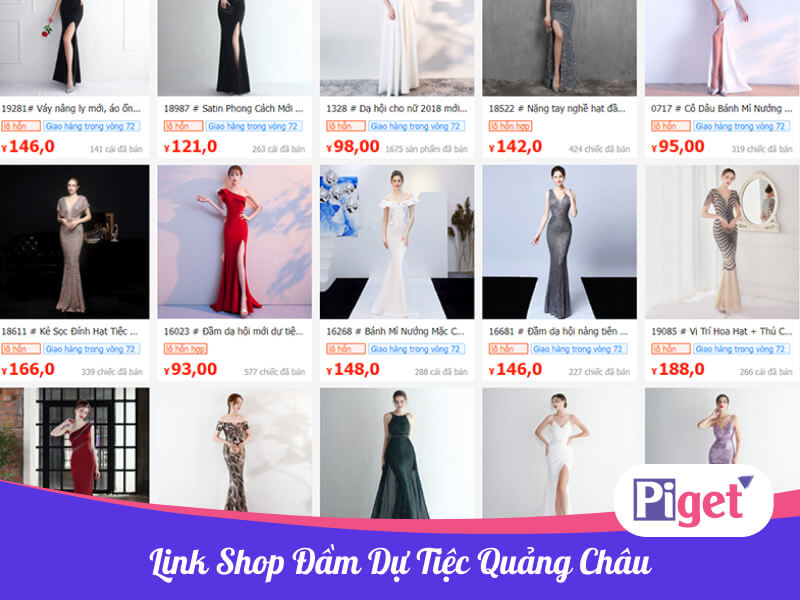 Top mẫu đầm dự tiệc Quảng Châu HOT nhất cho các nàng