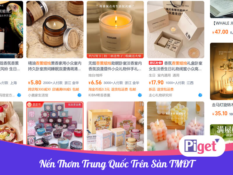 Nguồn hàng nến thơm Trung Quốc chất lượng, giá rẻ