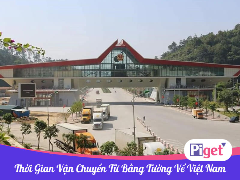 Thời gian vận chuyển từ kho Băng Tường về Việt Nam