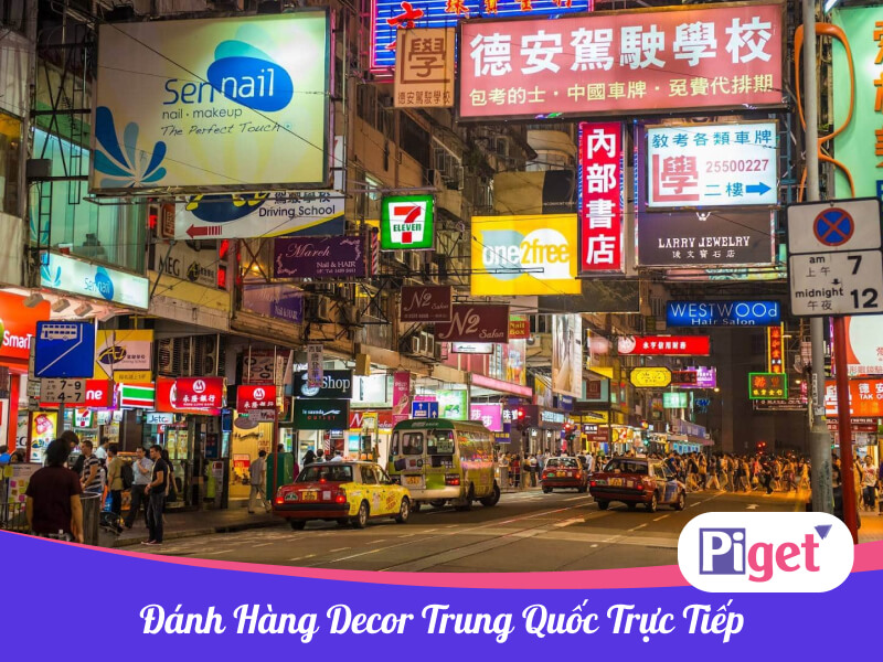 Đánh hàng decor Trung Quốc trực tiếp