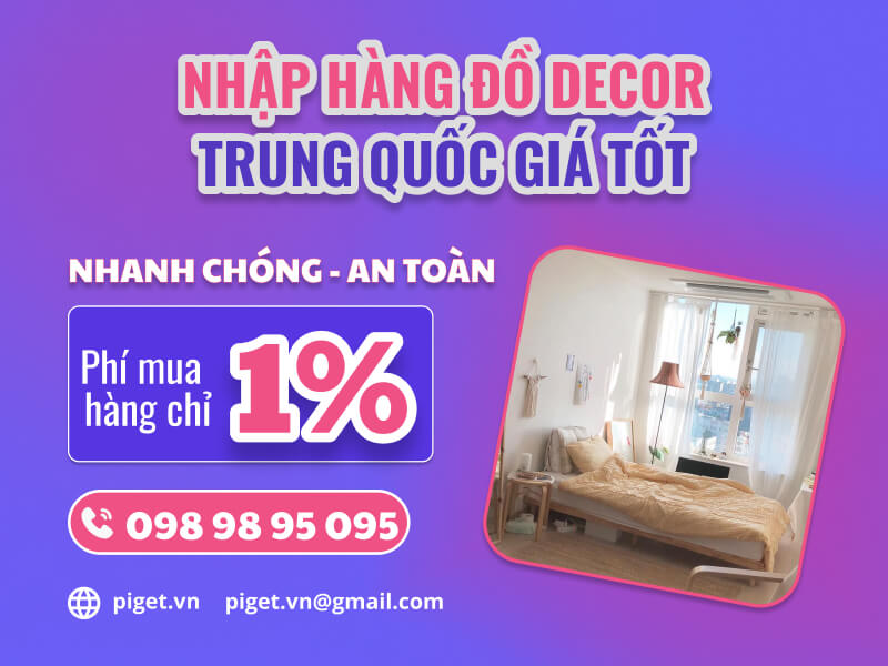 Nhập hàng đồ decor Trung Quốc