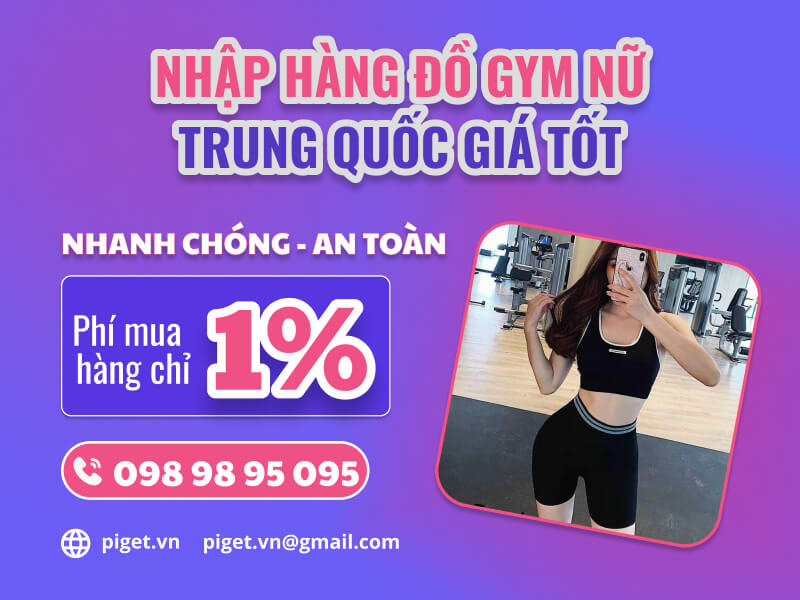 Nhập hàng đồ gym nữ Trung Quốc