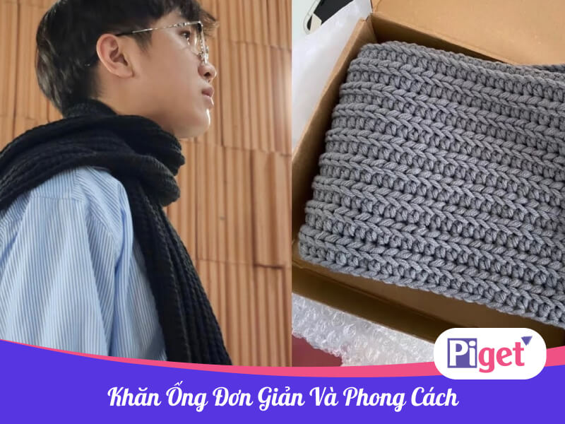 Khăn ống đơn giản và phong cách