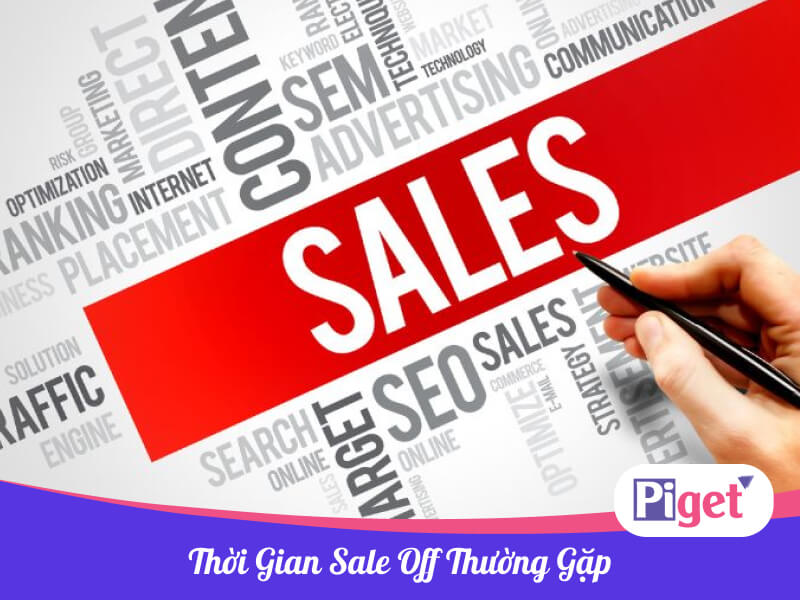 Thời gian sale off thường gặp