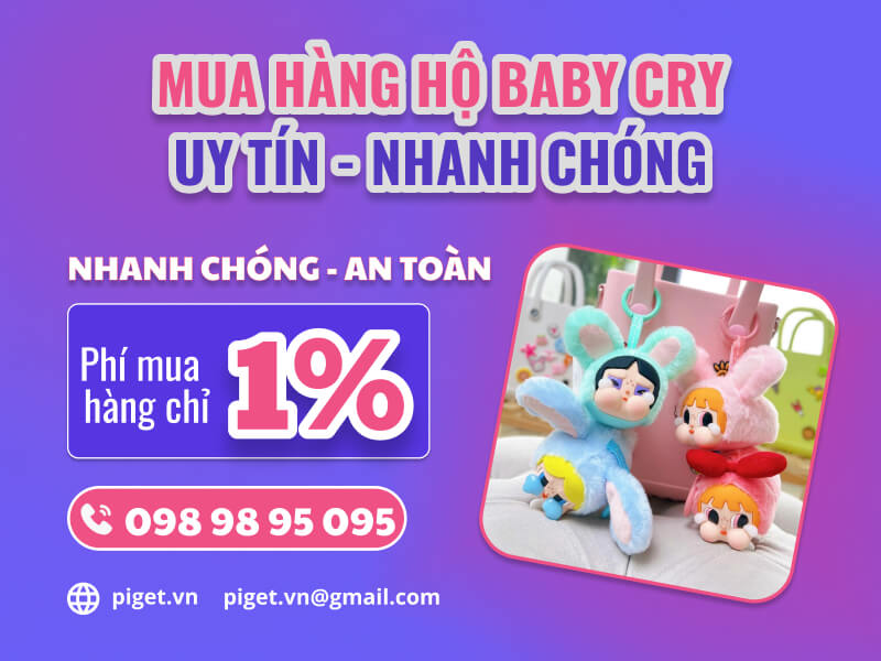 Mua hàng hộ gấu bông Baby Cry