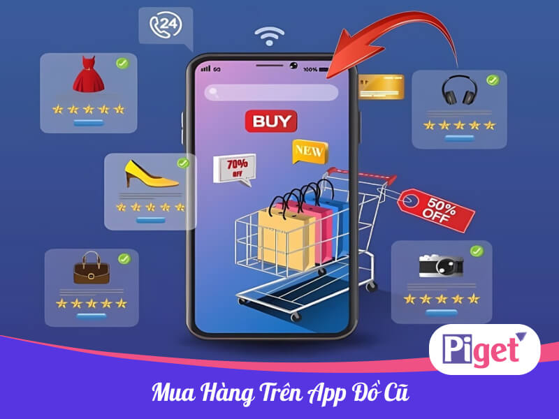 Mua hàng trên các app đồ cũ