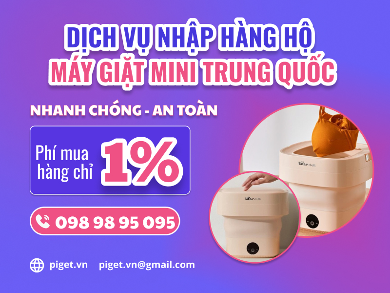 Nhập hàng hộ máy giặt mini Trung Quốc