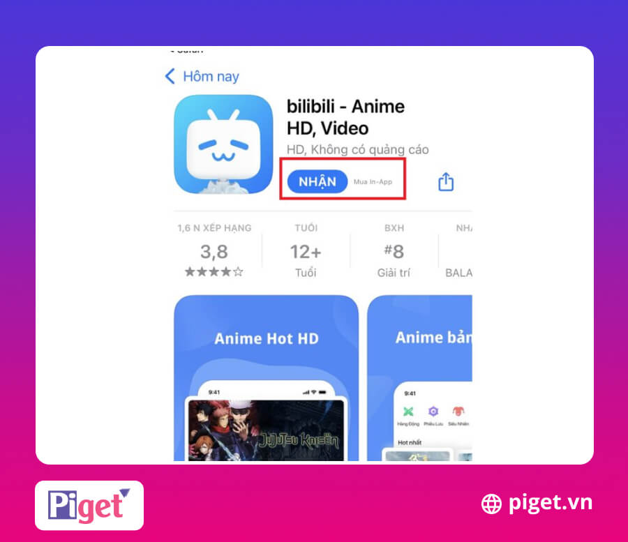 Tải Bilibili trên ios
